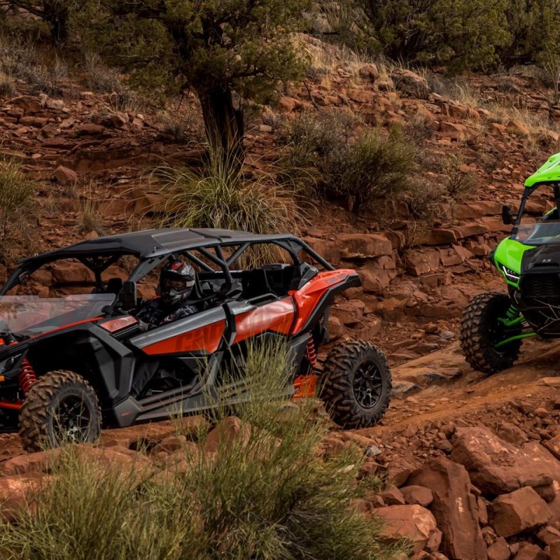 a tractor parked on a dirt road